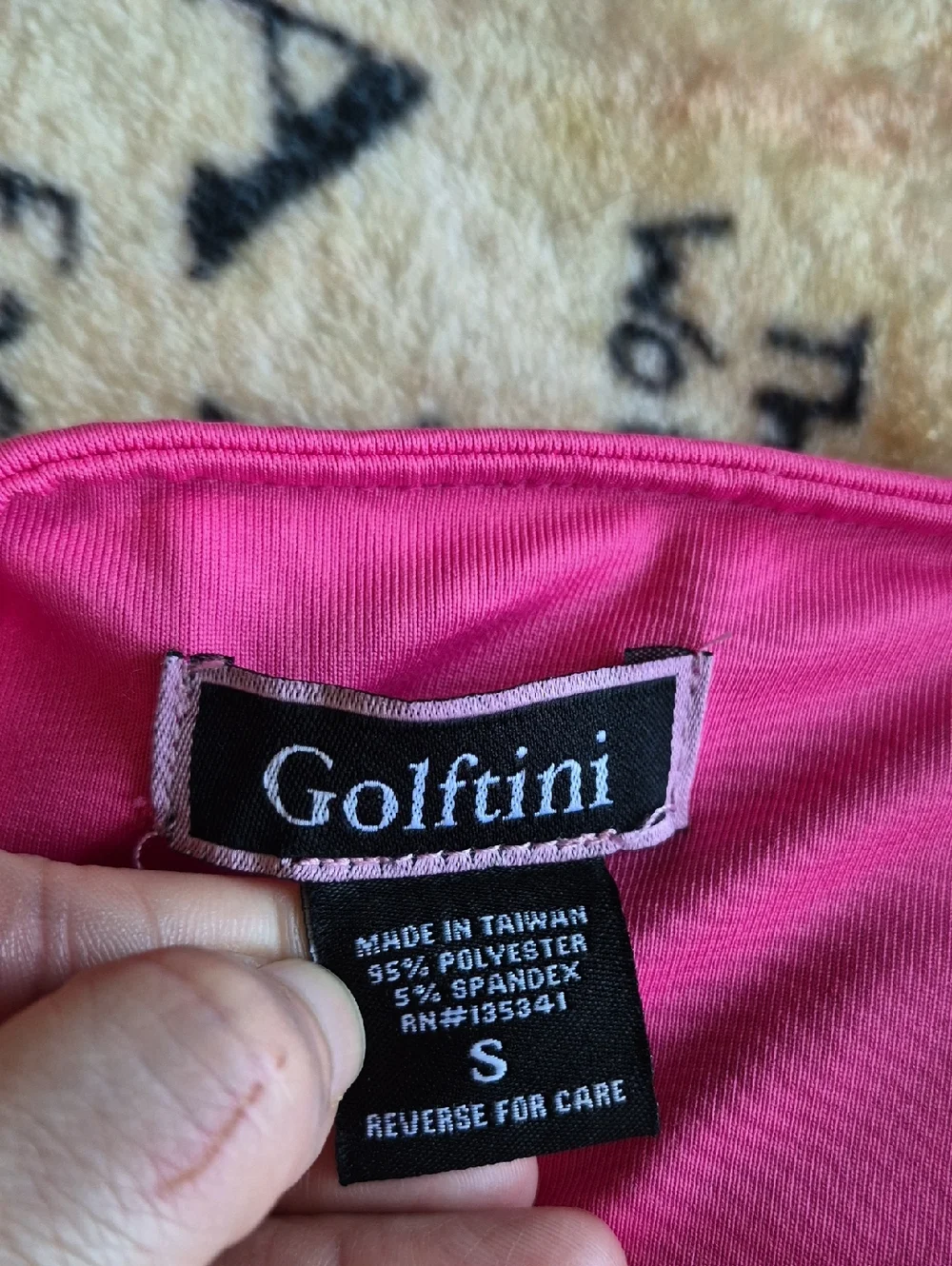 Golftini Size Small Pink Athletic Skort Mesh Trim Pockets Top Golf Label
